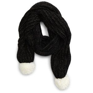 BP. Pompom Trim Knit Muffler Scarf